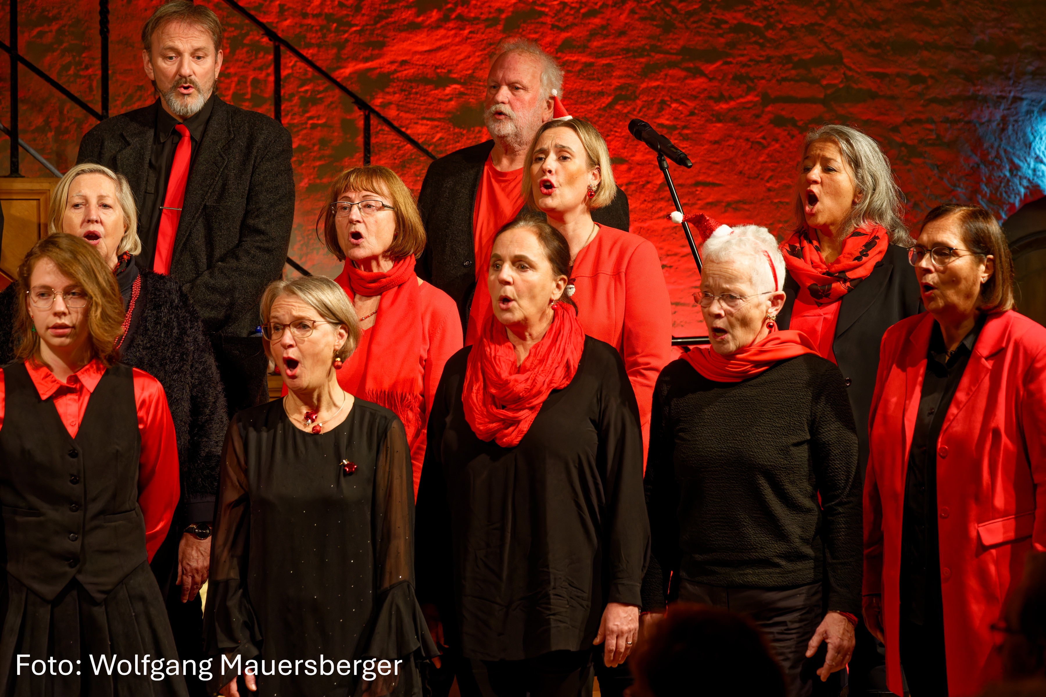 Action im Groden, unser Chor
